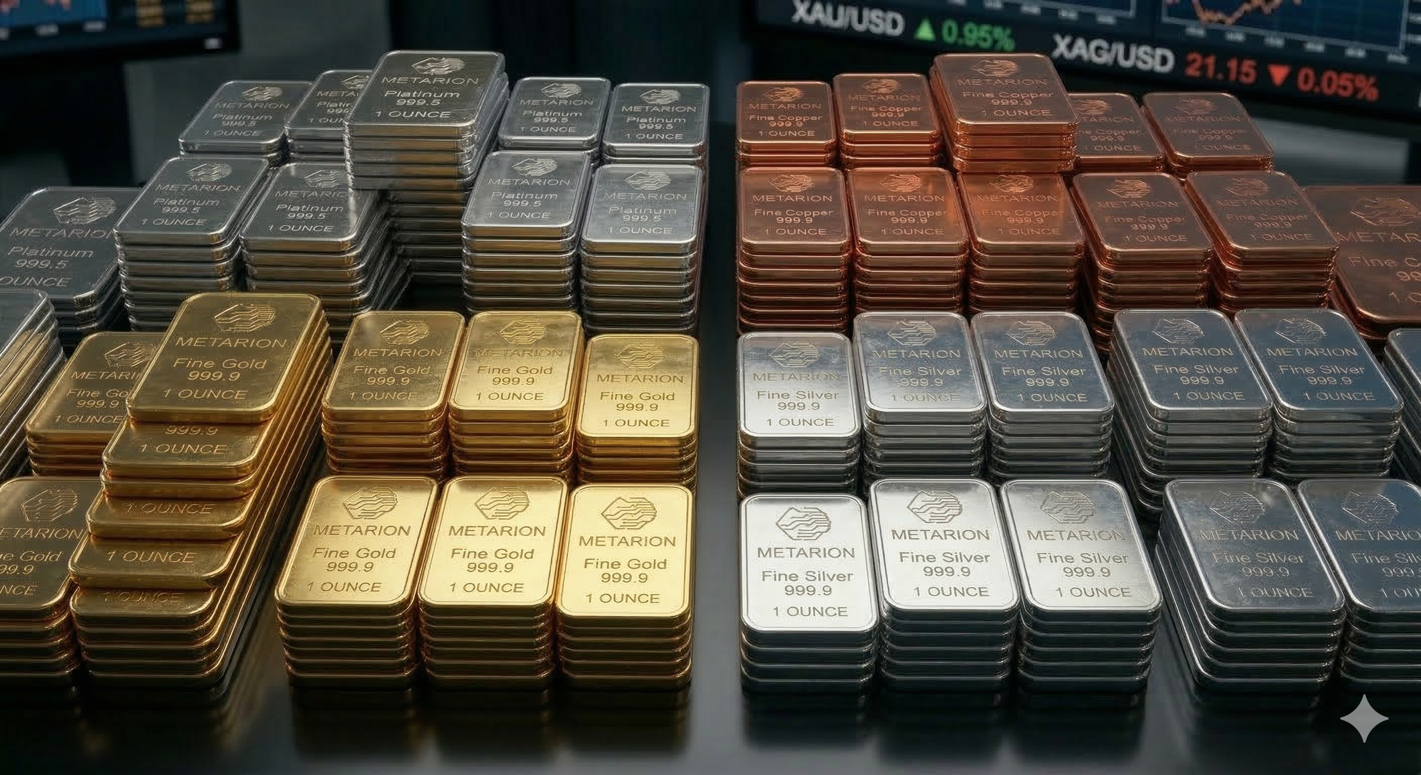 Comercialización de metales preciosos — Oro, Plata, Platino, Cobre